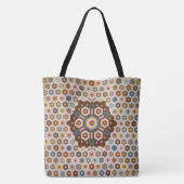 Antique Honeycomb Quilt Pattern - Kunstgewerbe Tasche (Rückseite)