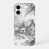 Antique House Pattern Phone Case for iPhone 17 – N 16 Hülle (Rückseite)