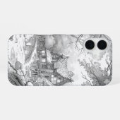 Antique House Pattern Phone Case for iPhone 17 – N iPhone 16 Hülle (Rückseite (Horizontal))