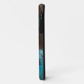 Antique Hues Peacock Federauge Auge Case-Mate iPhone Hülle (Hinten/Links)