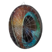 Antique Hues Peacock Federauge Auge Dartscheibe (Vorderseite rechts)