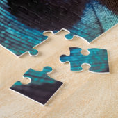 Antique Hues Peacock Federauge Auge Puzzle (Seite)