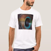 Antique Hues Peacock Federauge Auge T-Shirt (Vorderseite)