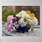 Antique Hydrangea Still Life Poster (Vorne)