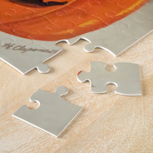 Antique Illustration Ephemera Black Cat Halloween Puzzle (Seite)