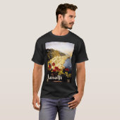 Antique Illustration Italien Amalfi Küste Antique  T-Shirt (Vorne ganz)