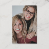 Antique Imitats Gold Shears Schere Stylist Visitenkarte (Rückseite)