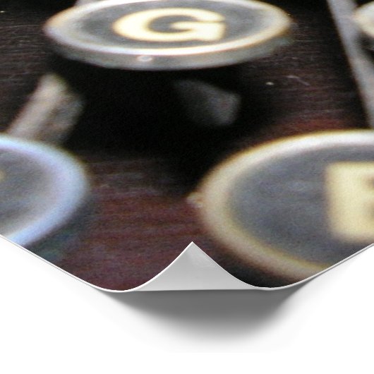 Antique Imperial Schreibwriter Poster (Ecke)