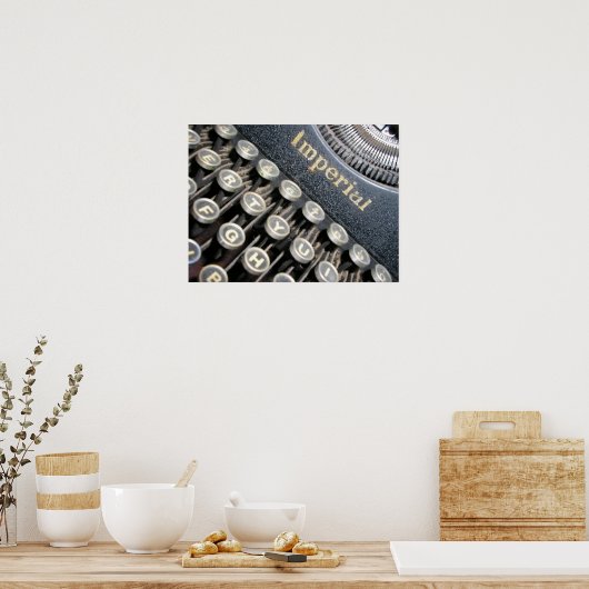 Antique Imperial Schreibwriter Poster (Küche)