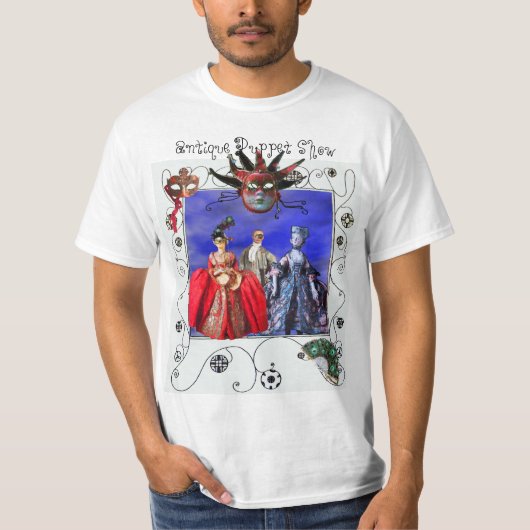 ANTIQUE ITALIENISCHE PUPPET-AUSSTELLUNG, JESTER MA T-Shirt (Vorderseite)