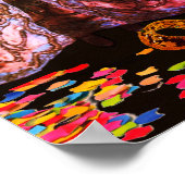 ANTIQUE ITALIENISCHE PUPPETS MASQUERADE COSTUME PA POSTER (Ecke)