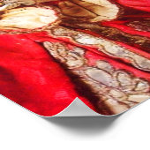 ANTIQUE ITALIENISCHE PUPPETS MASQUERADE COSTUME PA POSTER (Ecke)