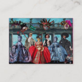 ANTIQUE ITALIENISCHE PUPPETS MASQUERADE MASKEN,KOS VISITENKARTE (Rückseite)