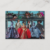 ANTIQUE ITALIENISCHE PUPPETS MASQUERADE MASKEN,KOS VISITENKARTE (Rückseite)