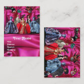 ANTIQUE ITALIENISCHE PUPPETS MASQUERADE MASKEN,KOS VISITENKARTE (Vorne/Hinten)