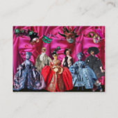 ANTIQUE ITALIENISCHE PUPPETS MASQUERADE MASKEN,KOS VISITENKARTE (Rückseite)