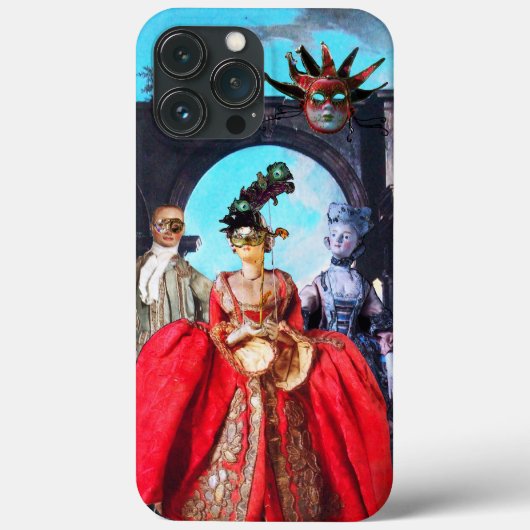 ANTIQUE ITALIENISCHE PUPPETS UND MASKEN MASQUERADE Case-Mate iPhone HÜLLE (Rückseite)