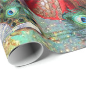 ANTIQUE ITALIENISCHE PUPPETS UND MASKEN MASQUERADE GESCHENKPAPIER (Rolleneckpunkt)