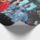 ANTIQUE ITALIENISCHE PUPPETS UND MASKEN MASQUERADE GESCHENKPAPIER (Ecke)