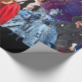 ANTIQUE ITALIENISCHE PUPPETS UND MASKEN MASQUERADE GESCHENKPAPIER (Ecke)