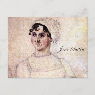 Antique Jane Austen Portrait Postkarte