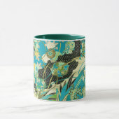 ANTIQUE JAPANESE BLUME Aqua Tasse (Zentrum)