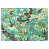 ANTIQUE JAPANESE BLUME Aqua Tischdecke (Vorderseite (Horizontal))