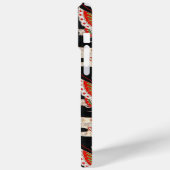 ANTIQUE JAPANESE BUTTERFLIES Rotes Schwarz-weiß Case-Mate iPhone Hülle (Rückseite / Links)