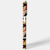 ANTIQUE JAPANESE BUTTERFLIES Rotes Schwarz-weiß Case-Mate iPhone Hülle (Rückseite / Rechts)