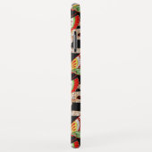 ANTIQUE JAPANESE BUTTERFLIES Rotes Schwarz-weiß Case-Mate iPhone Hülle (Hinten/Rechts)