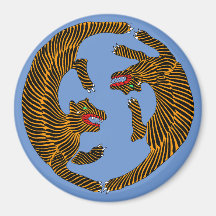 Antique japanische Folk Art Tigers