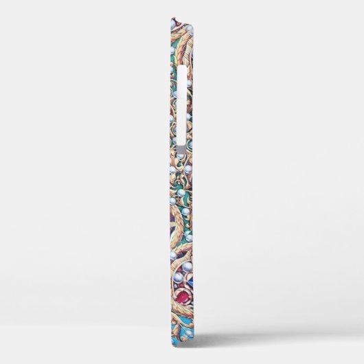 ANTIQUE JEWELS,GEMSTONS,PEARLS,ANGELN-MONOGRAMM Case-Mate iPhone HÜLLE (Rückseite / Links)