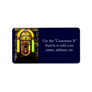 Antique Jukebox Adressaufkleber