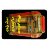 Antique Jukebox und Ihre Phrase Magnet (Horizontal)