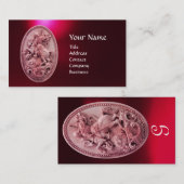 ANTIQUE KAMEO/SAINT GEORE MIT DRAGON MONOGRAM VISITENKARTE (Vorne/Hinten)