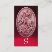 ANTIQUE KAMEO/SAINT GEORE MIT DRAGON MONOGRAM VISITENKARTE (Rückseite)