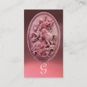 ANTIQUE KAMEO/SAINT GEORE MIT DRAGON MONOGRAM VISITENKARTE (Rückseite)