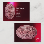 ANTIQUE KAMEO/SAINT GEORE MIT DRAGON MONOGRAM VISITENKARTE (Vorne/Hinten)