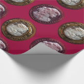 ANTIQUE KAMEOLADIEN, GRAPHEN UND EIGENTUM GESCHENKPAPIER (Ecke)