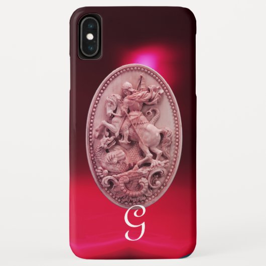 ANTIQUE KAMO/SAINT GEORE UND DRAGON MONOGRAM Case-Mate iPhone HÜLLE (Rückseite)