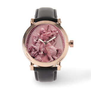 ANTIQUE KAMO/SAINT GEORGE MIT DRAGON ARMBANDUHR