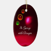 ANTIQUE KAMO/SAINT GEORGE MIT DRAGON KERAMIKORNAMENT (Rechts)