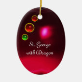 ANTIQUE KAMO/SAINT GEORGE MIT DRAGON KERAMIKORNAMENT (Vorne)