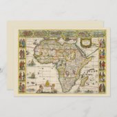 Antique Karte Afrikas von Hondius und Jansson (Vorne/Hinten)