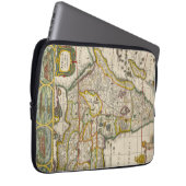 Antique Karte Afrikas von Hondius und Jansson Laptopschutzhülle (Vorne Rechts)