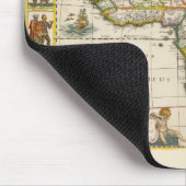 Antique Karte Afrikas von Hondius und Jansson Mousepad (Ecke)