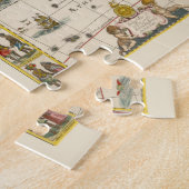 Antique Karte Afrikas von Hondius und Jansson Puzzle (Seite)