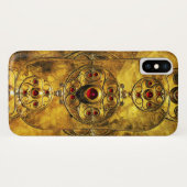ANTIQUE KELTISCHE KRIEGELASTE MIT RUBY-GEM-STEINEN Case-Mate iPhone HÜLLE (Rückseite (Horizontal))