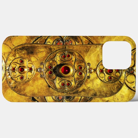ANTIQUE KELTISCHE KRIEGELASTE MIT RUBY-GEM-STEINEN Case-Mate iPhone HÜLLE (Rückseite (Horizontal))