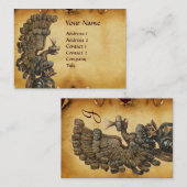 ANTIQUE KNIGHT HELMET MIT DEM PARKPLATZ FÜR EGLE W VISITENKARTE (Vorne/Hinten)